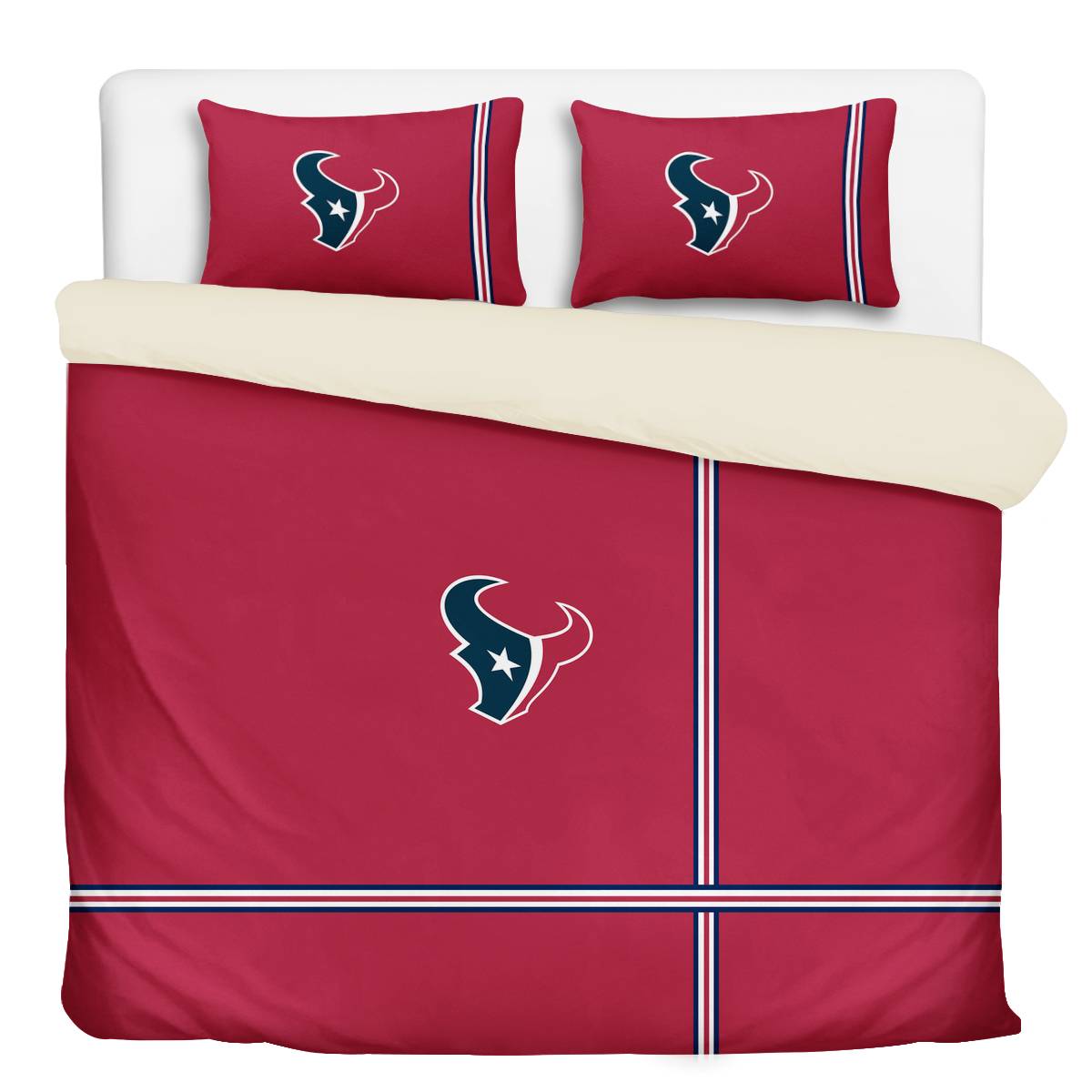 Houston Texans 3-Piece Full Bedding 002